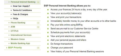 bsp online banking|pib personal internet banking.